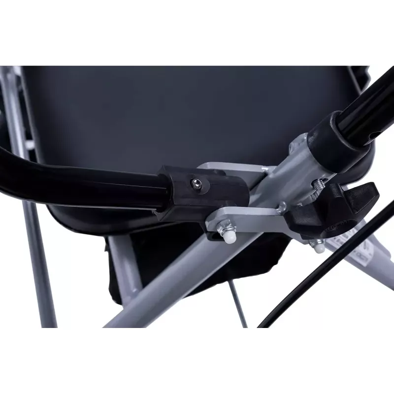 Andador MDH PPC035 / andador con asiento y cesta, aluminio, plegable, carga máx. 136 kg