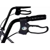 Andador MDH PPC035 / andador con asiento y cesta, aluminio, plegable, carga máx. 136 kg