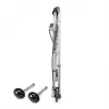 TIMAGO JMC-C3223 andador de cuatro ruedas con frenos, plateado