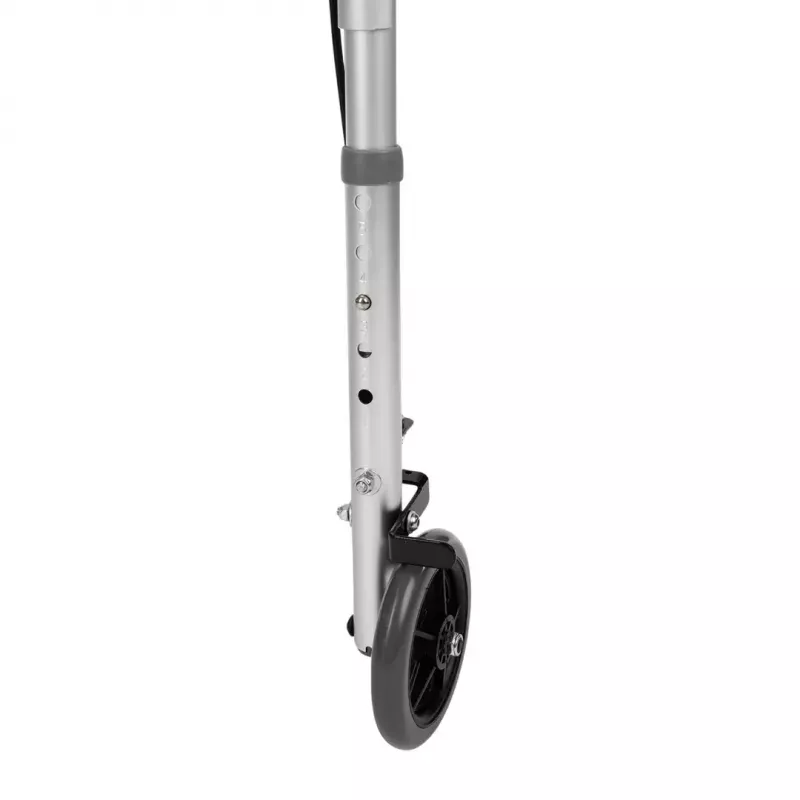 TIMAGO JMC-C3223 andador de cuatro ruedas con frenos, plateado