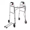 TIMAGO JMC-C3223 andador de cuatro ruedas con frenos, plateado