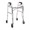 TIMAGO JMC-C3223 andador de cuatro ruedas con frenos, plateado