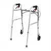TIMAGO JMC-C3223 andador de cuatro ruedas con frenos, plateado