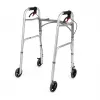 TIMAGO JMC-C3223 andador de cuatro ruedas con frenos, plateado