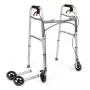 Silla de ruedas manual TIMAGO JMC-C 3223, estructura de aluminio, 4 ruedas, altura ajustable 79–91 cm, carga máx. 136 kg, ancho 595 mm, peso 3,8 kg