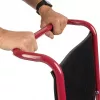 Silla de ruedas para inodoro TIMAGO FS 692 plegable ligera con asiento de inodoro, estructura de acero, 4 ruedas, capacidad 100 kg