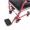 Silla de ruedas para inodoro TIMAGO FS 692 plegable ligera con asiento de inodoro, estructura de acero, 4 ruedas, capacidad 100 kg