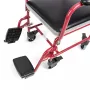 Silla de ruedas para inodoro TIMAGO FS 692 plegable ligera con asiento de inodoro, estructura de acero, 4 ruedas, capacidad 100 kg