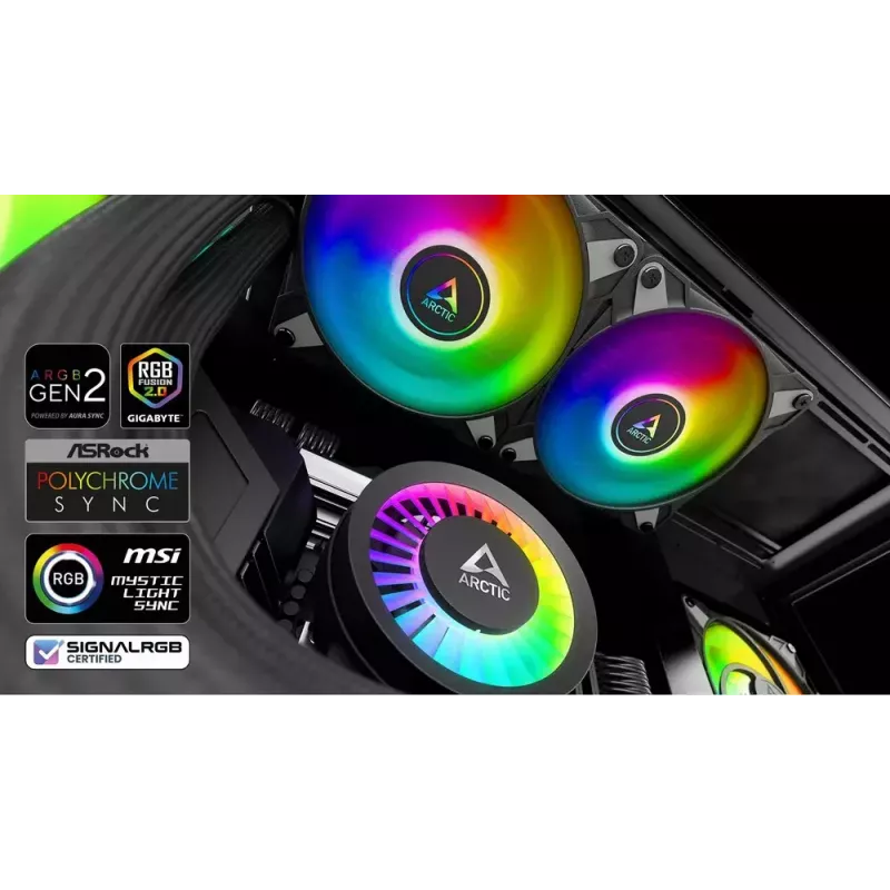 ARCTIC Liquid Freezer III 280 A-RGB - Refrigeración líquida todo en uno para CPU multicompatible con A-RGB