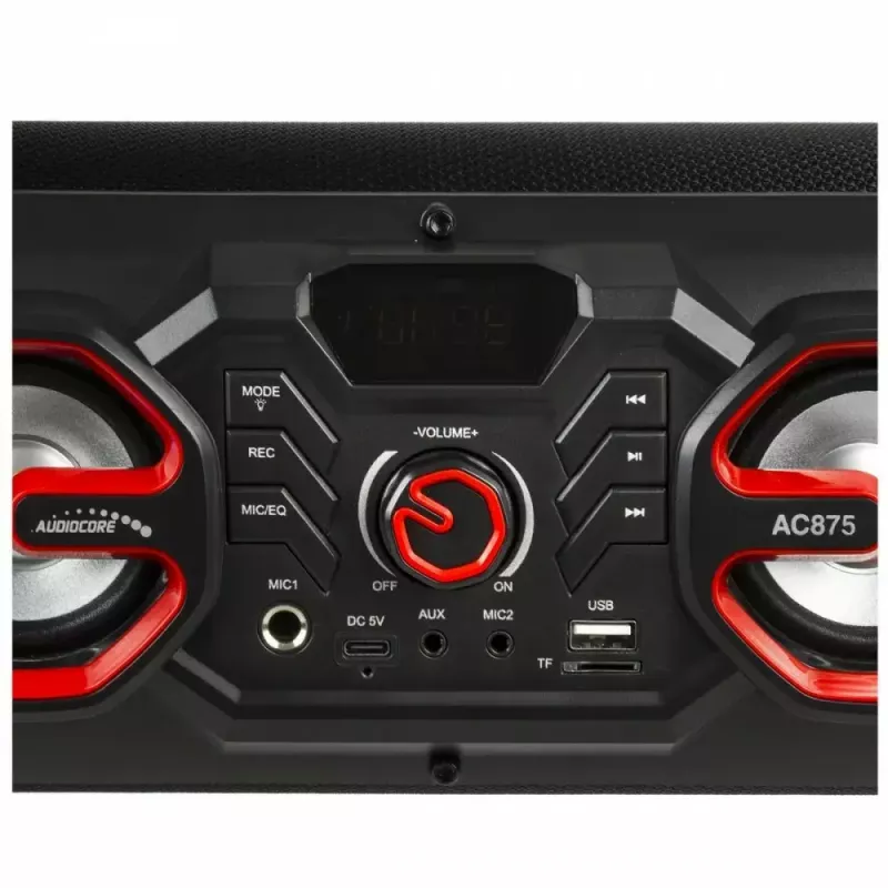 Altavoz portátil Bazooka Audiocore AC875, negro