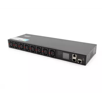 Unidad de distribución de energía PDU Digitus DN-DP-H-1-8C13 1U negra 16A