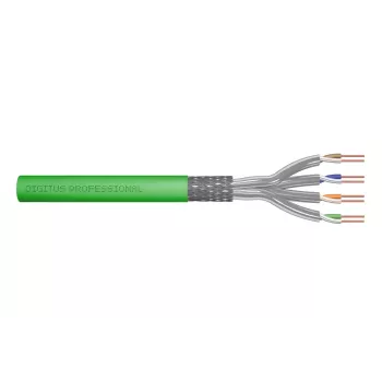Cable de instalación DIGITUS - Cat 8.2 - S/FTP - AWG 22/1 - 500 m - amarillo