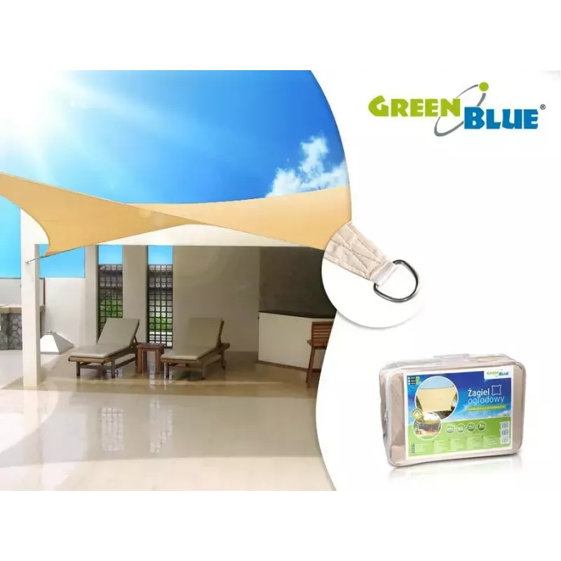 Sombrilla de jardín GreenBlue GB504 4x4 m crema