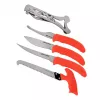 Set de cuchillos de caza fijos Outdoor Edge Jaeger Pak 02OE069 con cuchillo y herramientas para el procesamiento de la caza