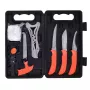Set de cuchillos de caza fijos Outdoor Edge Jaeger Pak 02OE069 con cuchillo y herramientas para el procesamiento de la caza