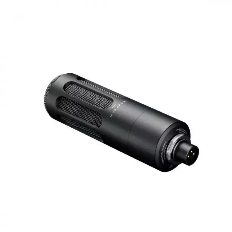 Micrófono dinámico de radiodifusión Beyerdynamic M 70 PRO X — con cable, respuesta de frecuencia optimizada para voz