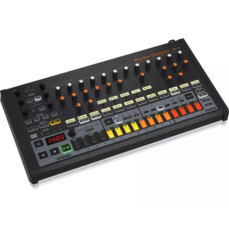 Máquina de ritmos y batería Behringer RD-8 MKII rango de calibración 10 – 15000 Hz