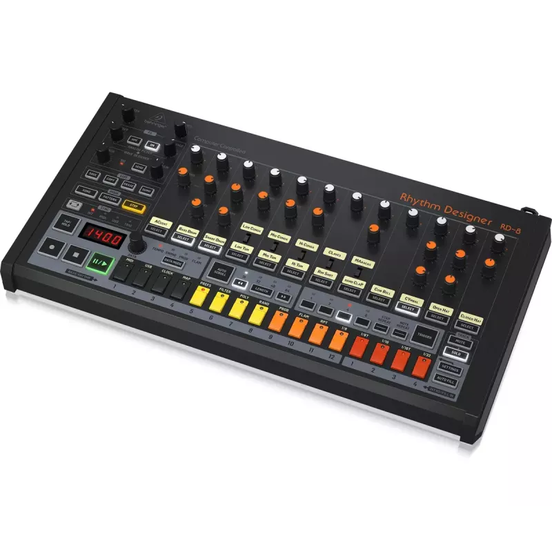 Máquina de ritmos y batería Behringer RD-8 MKII rango de calibración 10 – 15000 Hz
