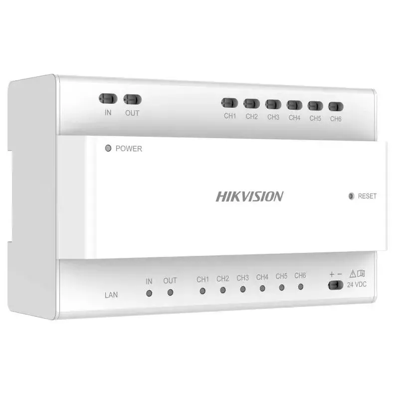 Distribuidor de vídeo Hikvision DS-KAD706Y-S 6 canales 1HE montaje en rack