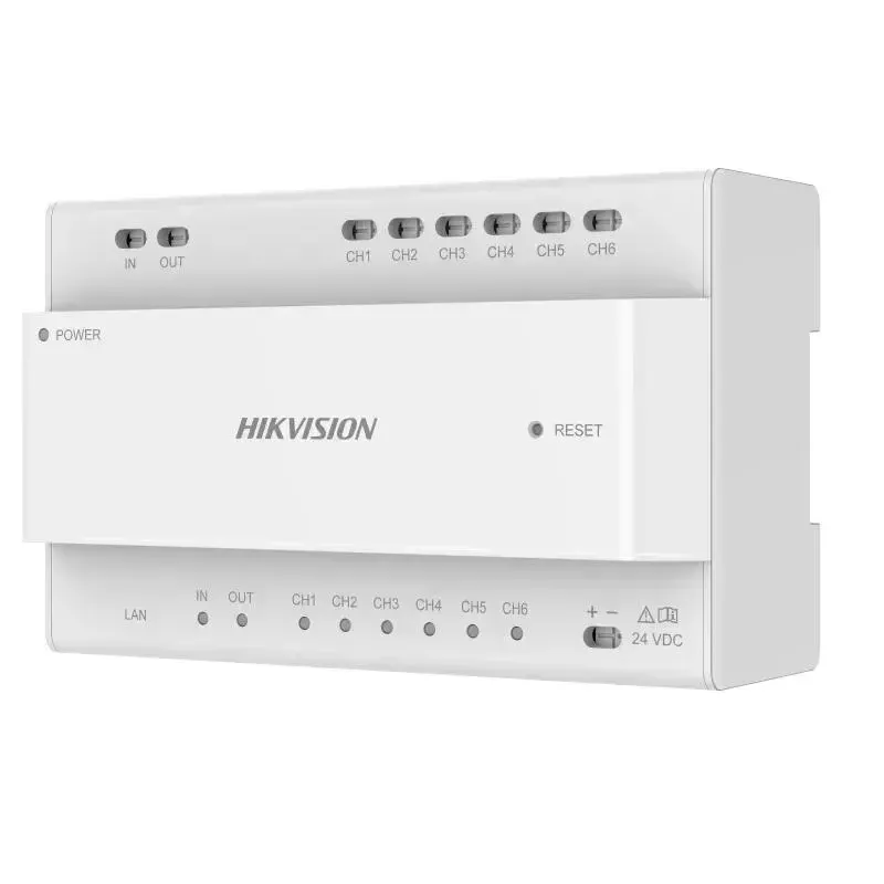 Distribuidor de vídeo Hikvision DS-KAD706Y-S 6 canales 1HE montaje en rack