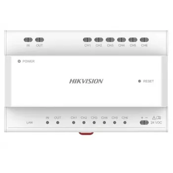 Distribuidor de vídeo Hikvision DS-KAD706Y-S 6 canales 1HE montaje en rack