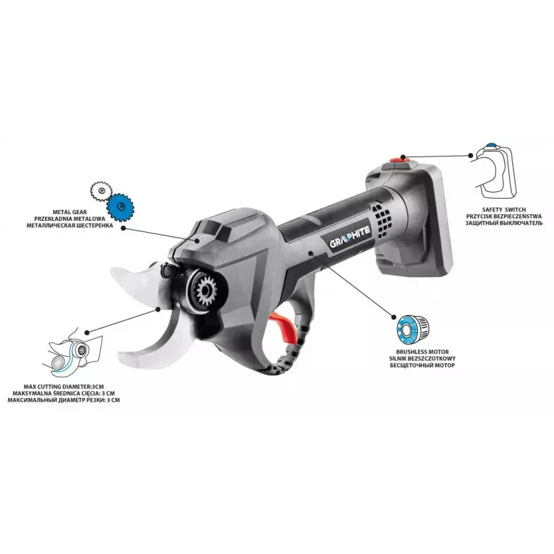 Tijera de electricista Graphite 58G029