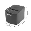 Impresora térmica de etiquetas QOLTEC 50256 con interfaz USB – impresora POS compacta