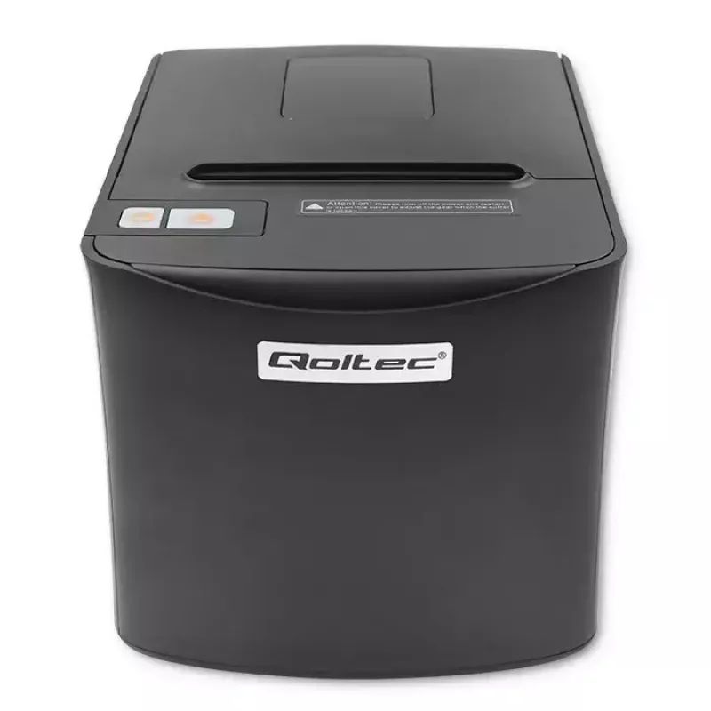 Impresora térmica de etiquetas QOLTEC 50256 con interfaz USB – impresora POS compacta