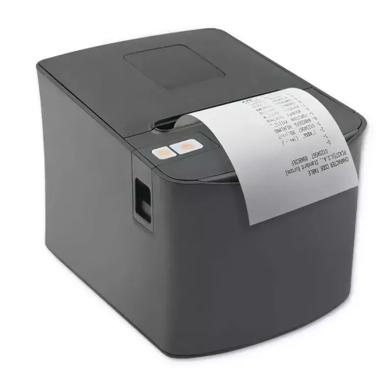Impresora térmica de etiquetas QOLTEC 50256 con interfaz USB – impresora POS compacta