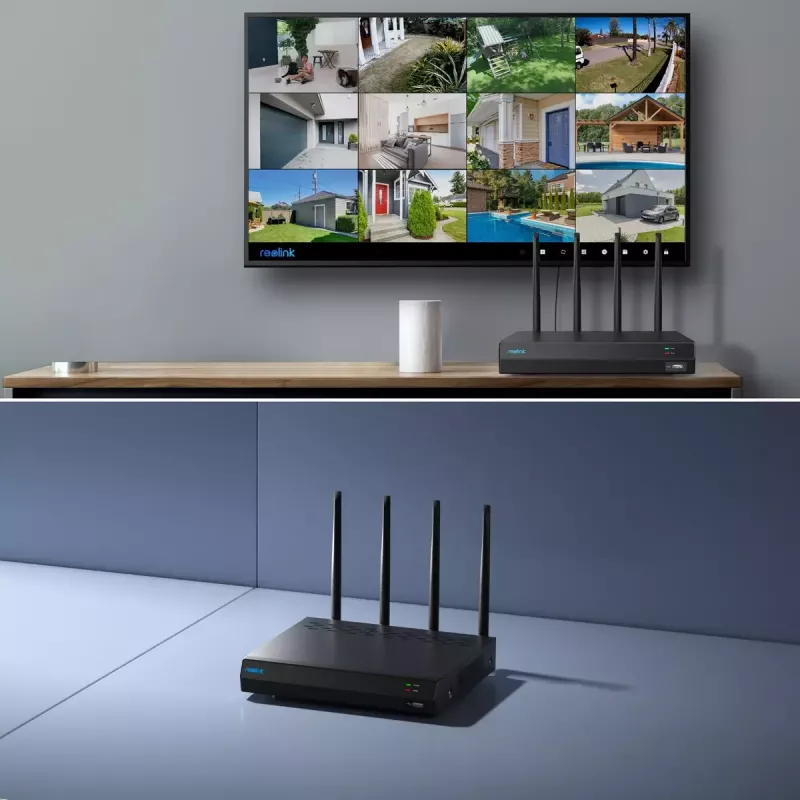 Reolink NVS12W NVR Wi-Fi 6 de 12 canales con soporte 16MP y HDD de 2TB