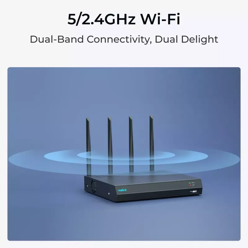 Reolink NVS12W NVR Wi-Fi 6 de 12 canales con soporte 16MP y HDD de 2TB