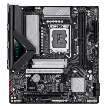 Placa base GIGABYTE B860M EAGLE - CPUs Intel Core Ultra Series, VRM 6+1+2+1 fases, hasta 9066 MHz DDR5, 1x PCIe 5.0 + 1x PCIe 4.0 M.2, LAN 2,5 GbE, USB 3.2 Gen 1
