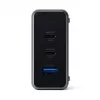 Cargador portátil Satechi ST-TC100GM-EU, 100 W, 2× USB-C, entrada AC 100–240 V, gris