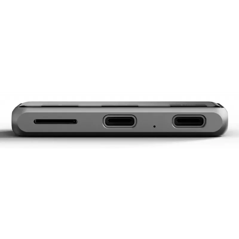 Dock para portátil Satechi ST-HXRSDM — docking USB 3.2 Gen 2 Type-C con 100W PD, lector MicroSD, gris