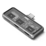 Dock para portátil Satechi ST-HXRSDM — docking USB 3.2 Gen 2 Type-C con 100W PD, lector MicroSD, gris