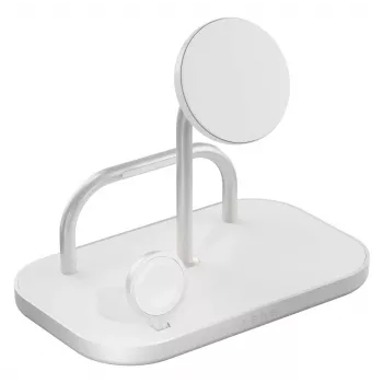 Cargador portátil ZENS ZEDC29W/00 carga rápida inalámbrica plateado blanco