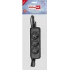 Activejet COMBO-IEC-3G/1.5M alargador, 3 tomas tipo E (UTE), 10 A, 1,5 m, negro