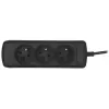 Activejet COMBO-IEC-3G/1.5M alargador, 3 tomas tipo E (UTE), 10 A, 1,5 m, negro