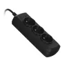 Activejet 3GNU-1.5M-C regleta con cable, 1,5 m, negra