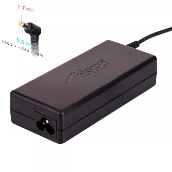 Fuente de alimentación para portátil Akyga AK-ND-12 para Acer, 90 W, 19 V / 4,74 A, 5,5 x 1,7 mm