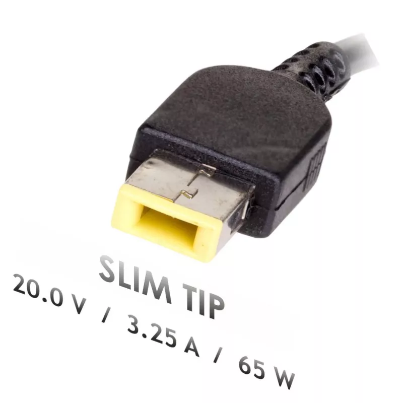 Fuente de alimentación para portátil Akyga AK-ND-24 para Lenovo, 65 W, 20 V, 3,25 A, Slim Tip