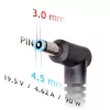 Fuente de alimentación para portátil Akyga AK-ND-26 para HP, 90 W, 19,5 V, 4,62 A, 4,5 x 3,0 mm + pin