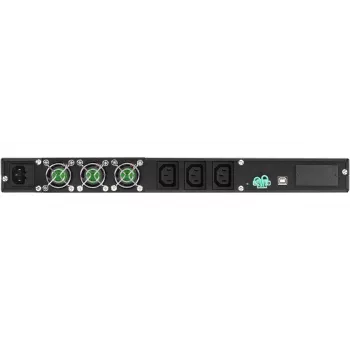 SAI para rack PowerWalker VFI 1000R/1U — doble conversión online, 1 kVA (800 W), 3 salidas C13, 1U, 12,6 kg