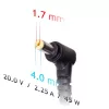 Fuente de alimentación para portátil Akyga AK-ND-50 para Lenovo, 45 W, 20 V / 2,25 A, 4,0 x 1,7 mm