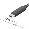 Fuente de alimentación para portátil USB-C Akyga AK-ND-60 45 W, Power Delivery, 5–20 V, 1,2 m