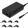 Fuente de alimentación universal para portátil Akyga AK-NU-12 65 W, 18,5–20 V, 6 conectores intercambiables, negra