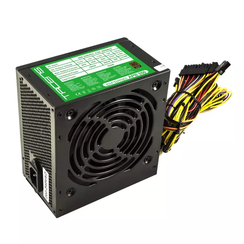 Tacens APB550B fuente de alimentación 550 W 20+4 pin ATX ATX negra