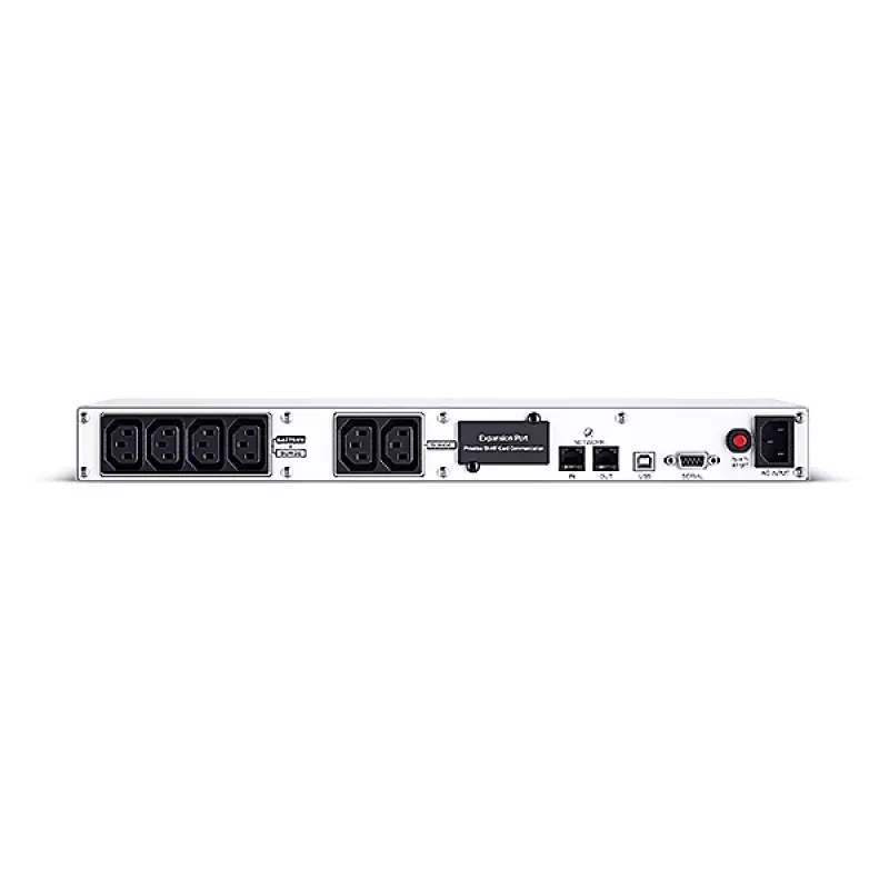 SAI Line-Interactive para rack CYBERPOWER OR600ERM1U — 0,6 kVA / 360 W, 6x salidas C13, AVR, LCD, plata, 1U