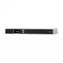 Sistema de alimentación ininterrumpida CYBERPOWER OR1000ERM1U — 1 kVA (600 W), Line-Interactive, rack 1U, 6× salidas C13, LCD, plata