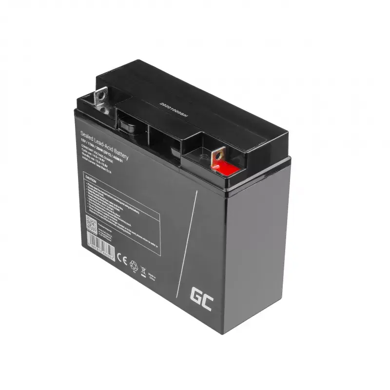 Green Cell AGM51 batería AGM de plomo-ácido sellada, VRLA, 12 V 17 Ah, sin mantenimiento, 77×181×167 mm